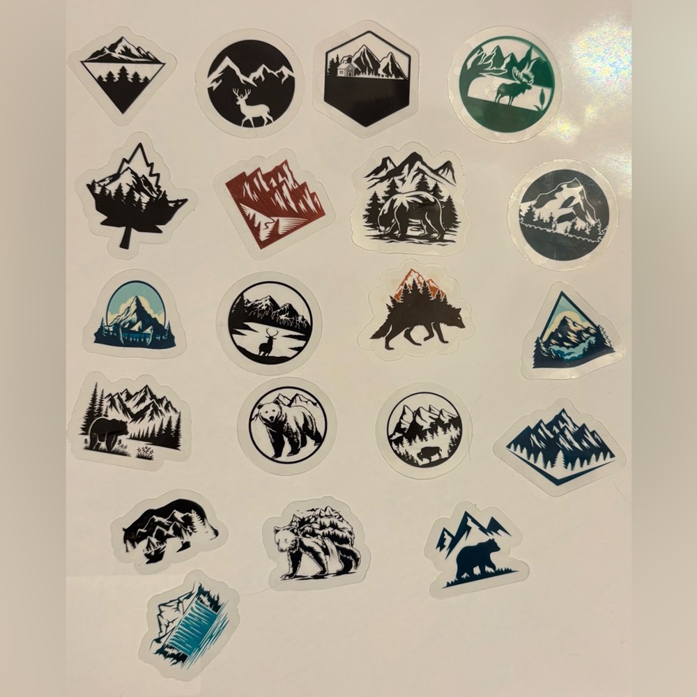 Mountain and Wildlife Sticker Collection